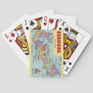 Bermuda Map Playing Cards