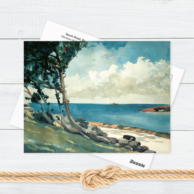 Bermuda North Road Landscape Winslow Homer Postcard (Creator Uploaded)