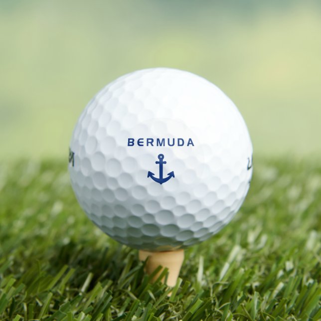 Bermuda Old Anchor for Sailing Light-Colour Golf Balls (Insitu Tee)