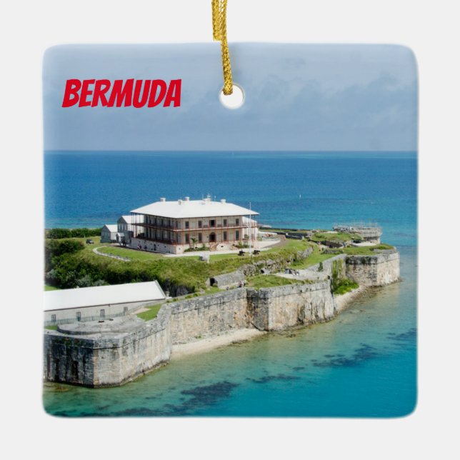 Bermuda Panoramic Christmas Ornament (Front)