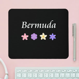 Bermuda Pretty Flower Icons Colour Mouse Pad