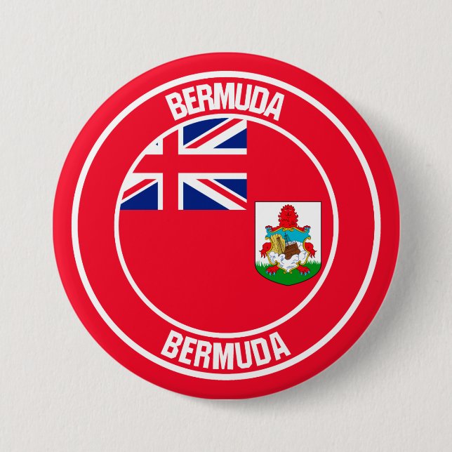 Bermuda Round Emblem 7.5 Cm Round Badge (Front)