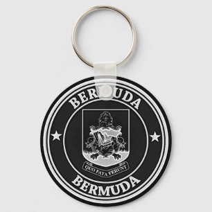 Bermuda Round Emblem Key Ring