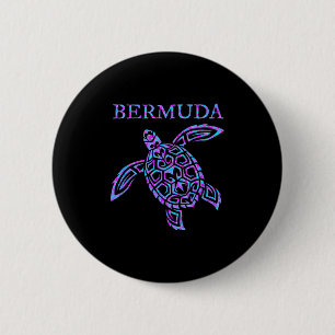 Bermuda Sea Turtle Girls Boys Toddler Souvenir Men 6 Cm Round Badge