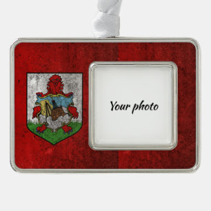 Bermuda Silver Plated Framed Ornament