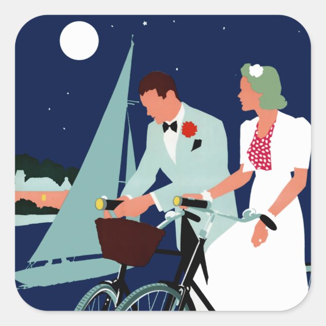 Bermuda Square Sticker (Front)