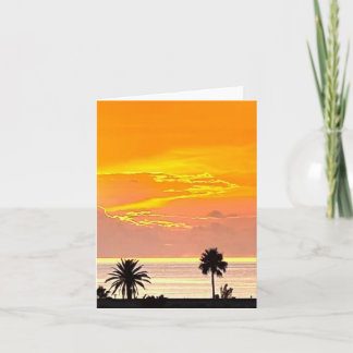 Bermuda Sunset Note Card