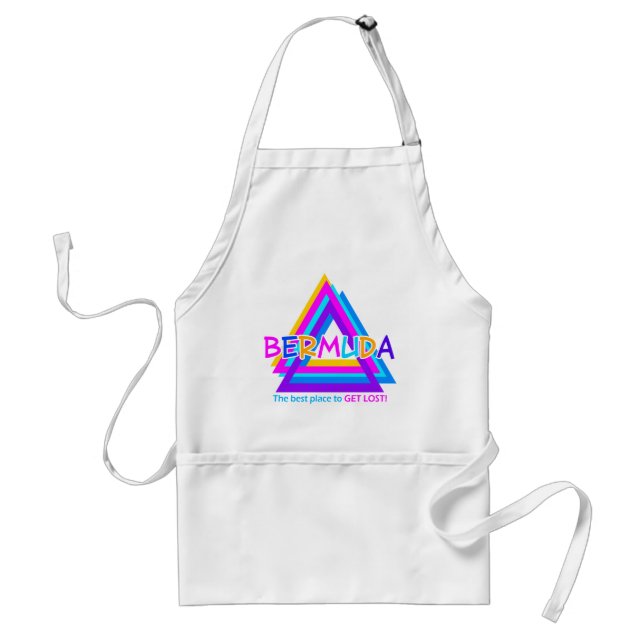BERMUDA TRIANGLE apron - choose style (Front)