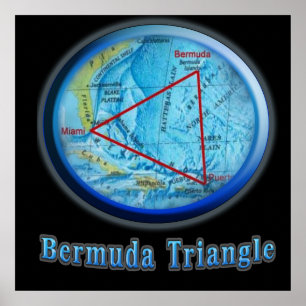 Bermuda Triangle art Poster