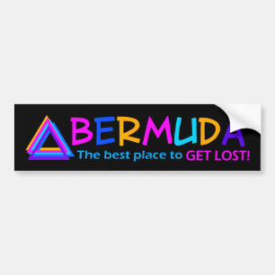 BERMUDA TRIANGLE bumpersticker Bumper Sticker