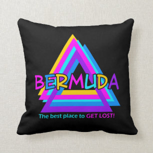 Bermuda Triangle custom throw pillow