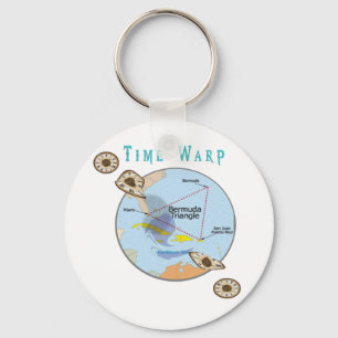 Bermuda triangle time warps key ring