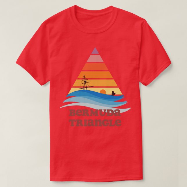 Bermuda Triangle Tourist T-Shirt (Design Front)
