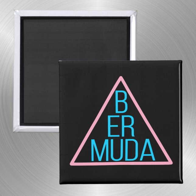 Bermuda Triangle with Modern Text Inside Dark Magnet (Creator Uploaded)