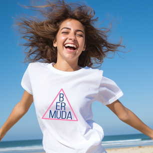 Bermuda Triangle with Modern Text Inside T-Shirt