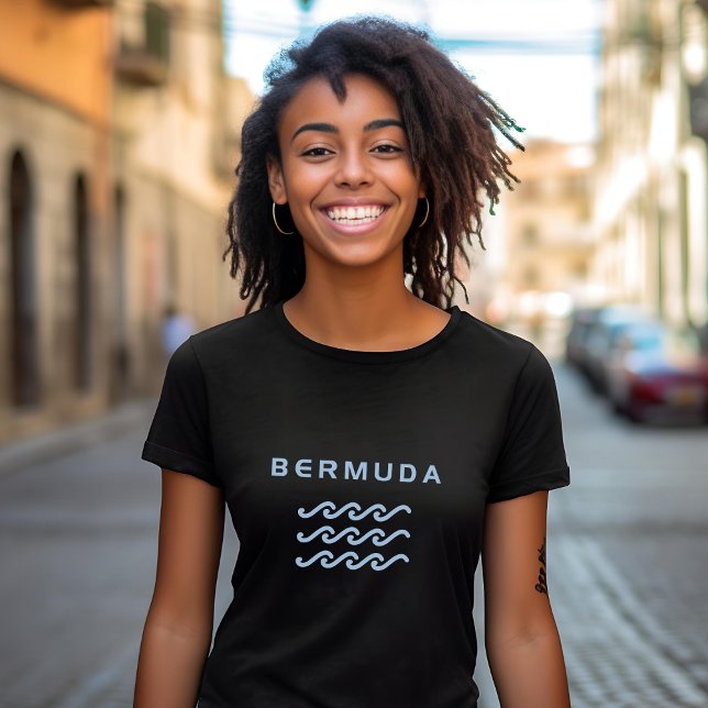 Bermuda Triple Ocean Waves Dark Colour T-Shirt (Creator Uploaded)