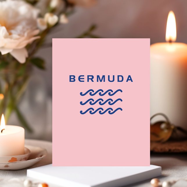 Bermuda Triple Ocean Waves Light-Colour Postcard (Creator Uploaded)