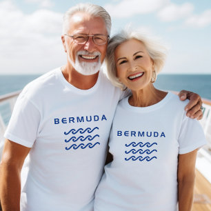 Bermuda Triple Ocean Waves Light-Colour T-Shirt