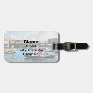 Bermuda - Tugboat Going Into Hamilton Harbour Luggage Tag
