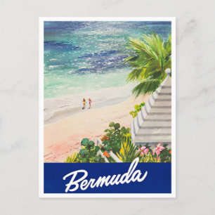 Bermuda vintage travel postcard