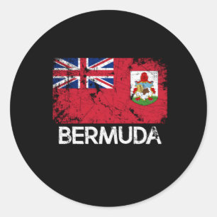 Bermudan Flag Made In Bermuda Classic Round Sticker