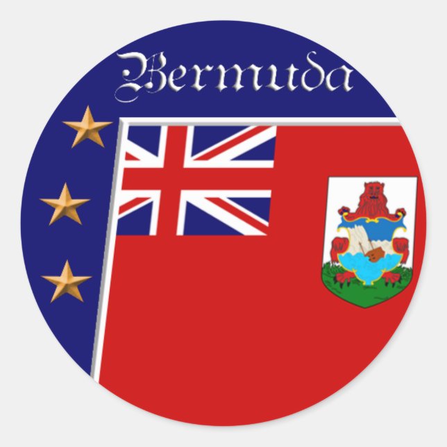 Bermudan flag stickers (Front)