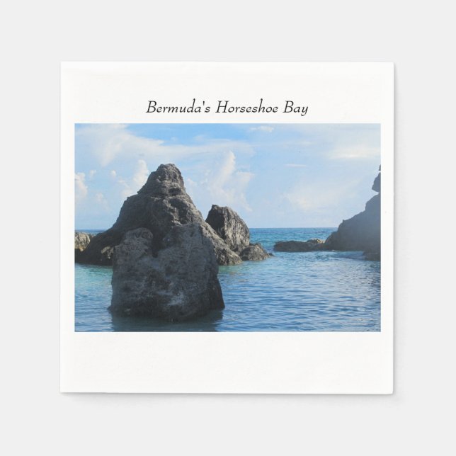 Bermuda's Horseshoe Bay Napkin (Front)