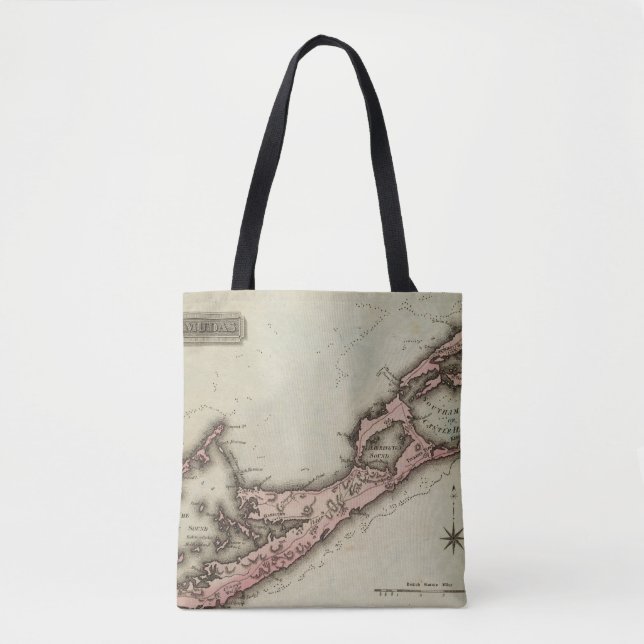 Bermudas Tote Bag (Front)