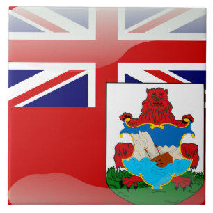 Bermudian flag ceramic tile