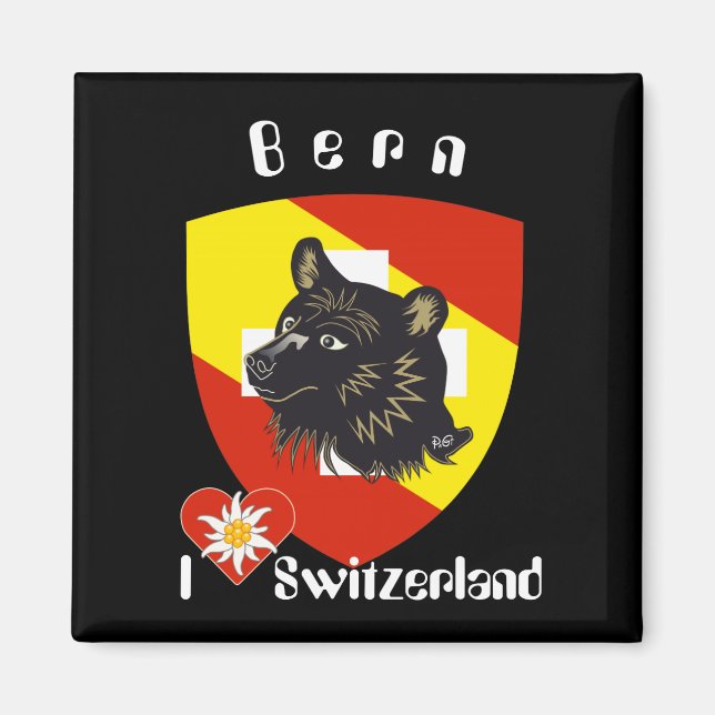Bern Berne Berna Schweiz Suisse Svizzera Svizra Magnet (Front)