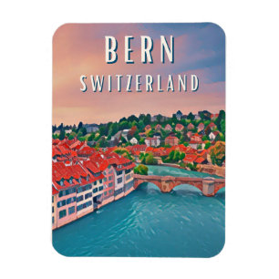 Bern, in the heart of the Swiss Alps Magnet