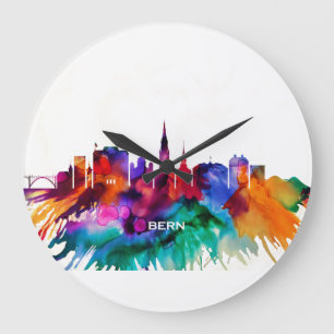 Bern Skyline Large Clock