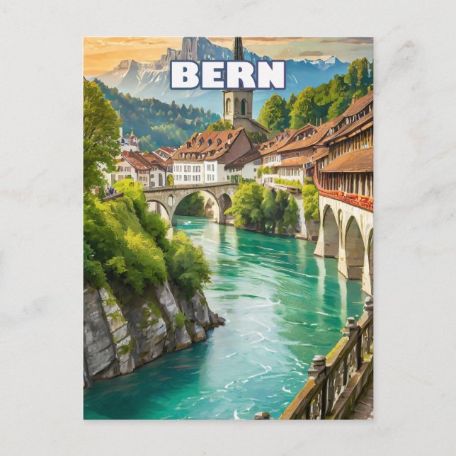 Bern, Swiss pearl Postcard (Front)