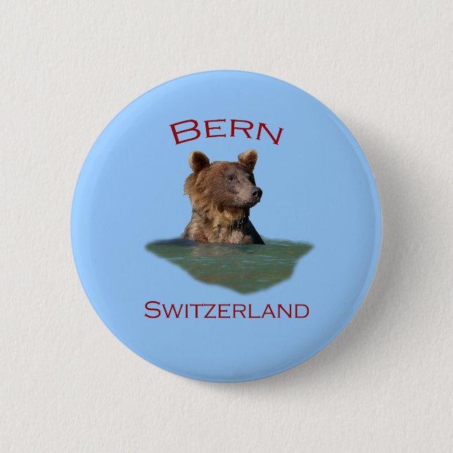 Bern, Switzerland 6 Cm Round Badge (Front)
