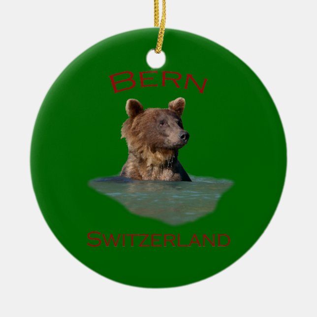 Bern, Switzerland Ceramic Ornament (Front)