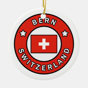 Bern Switzerland Ceramic Ornament