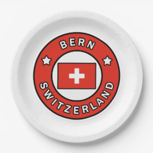 Bern Switzerland Paper Plate