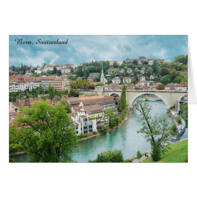 Bern Switzerland Swiss Photo Aare River (Front Horizontal)