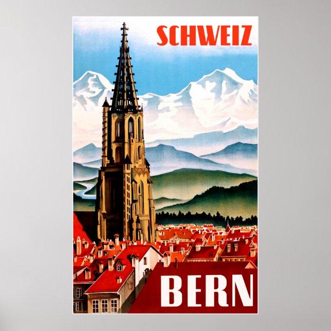 Bern, Switzerland travel poster (Front)