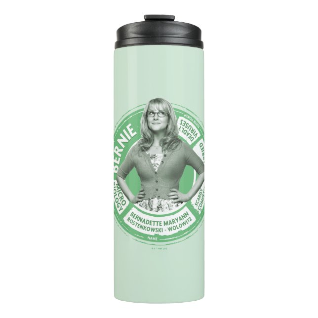 Bernadette Info Graphic Thermal Tumbler (Front)