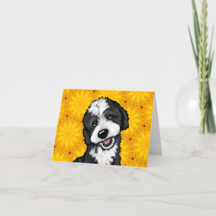 Bernadoodle thank you card