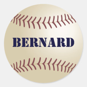 Bernard Baseball Sticker / Seal