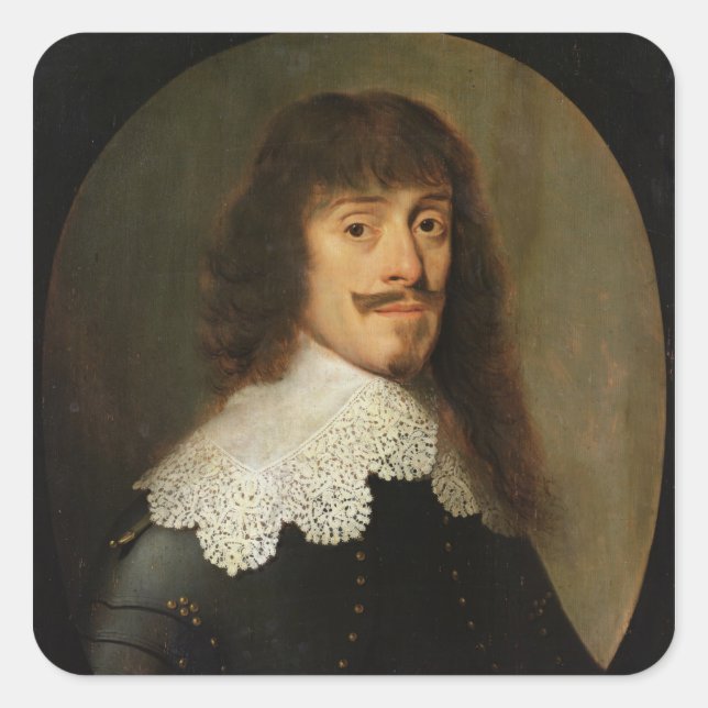 Bernard  Duke of Saxe-Weimar Square Sticker (Front)