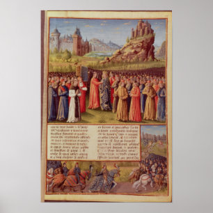 Bernard of Clairvaux preaching Second Crusade Poster