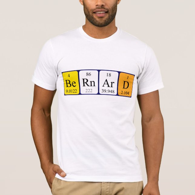 Bernard periodic table name shirt (Front)