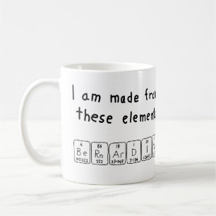 Bernardine periodic table name mug