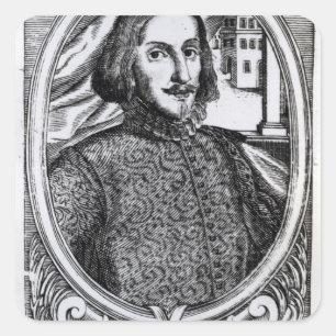 Bernardino de Mendoza, 1595 Square Sticker