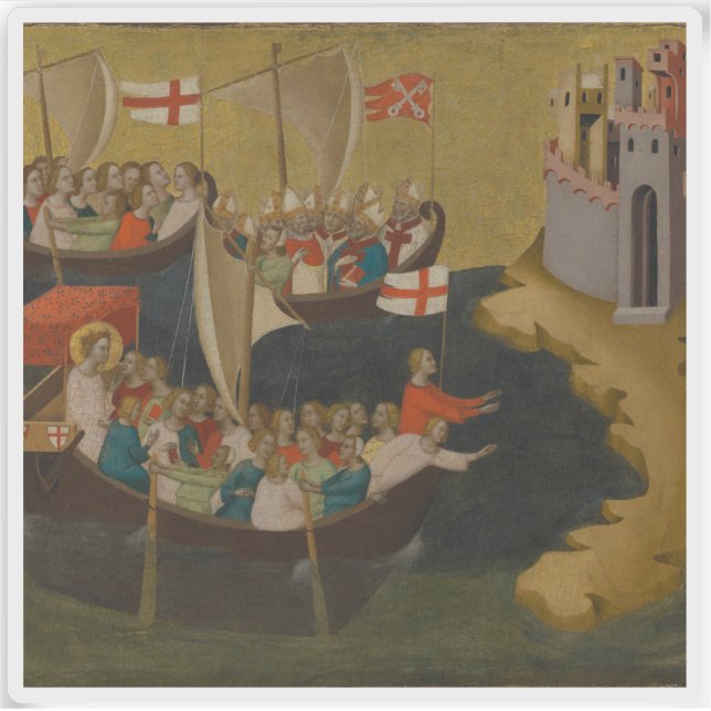 Bernardo Daddi: Arrival of Saint Ursula at Cologne (Front)