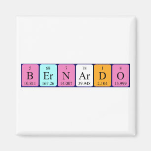 Bernardo periodic table name magnet
