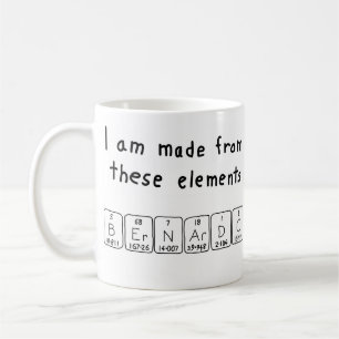 Bernardo periodic table name mug